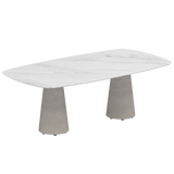 Royal Botania Conix dining table 220 x 120, blad ceramic bianco staturio