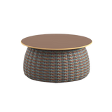 Porcini side table alba rond 61 cm./ terra  ceramic blad