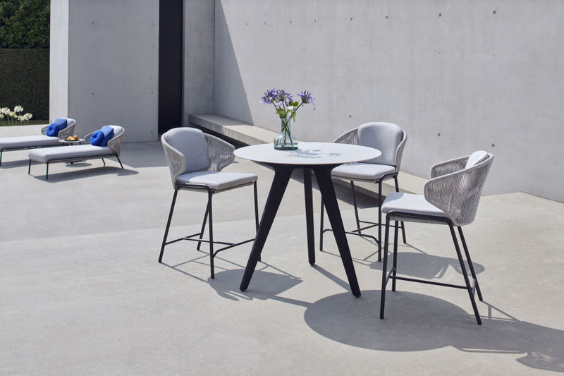 Manutti Radoc Counter Height Stool with back - Showroommodel