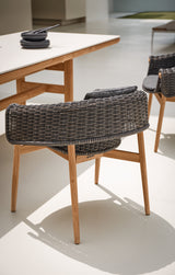 Gloster Wrap dining chair - Umber