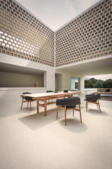 Gloster Wrap dining chair - Umber