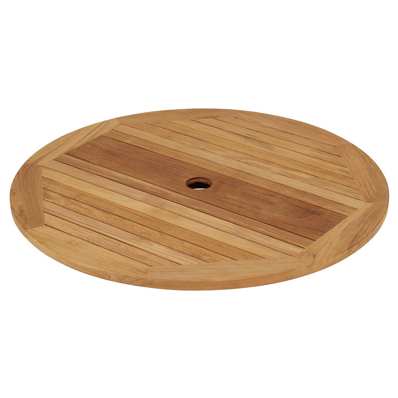 Drummond draaitafeltje 110 cm. rond teak