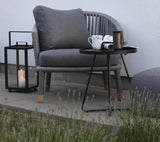 Moments lounge chair, incl kussens grey