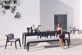 Sunrise dining table teak scuro, 285 x 110cm, 76cm hoog