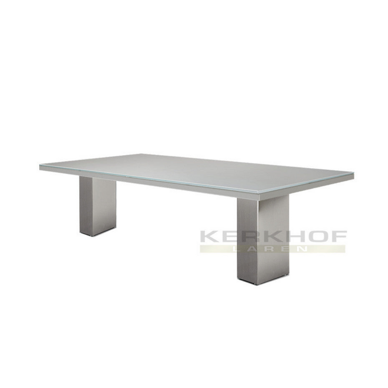 Doble tafel 300 x 100 glas cendre