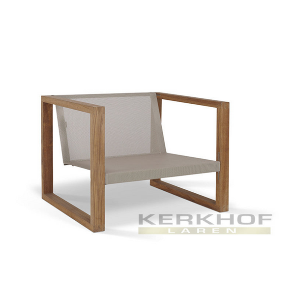Lounge Poltrona easy chair teak/cendre batylene
