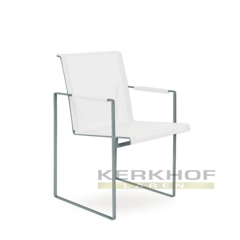 Sillon armchair white/rvs EP