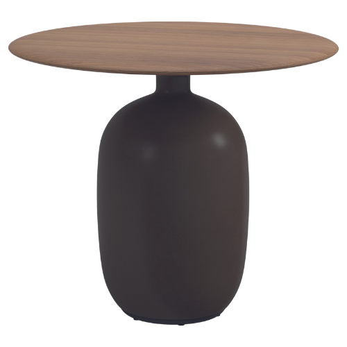 Gloster Kasha dining table, 90 cm round, Earth ceramic base