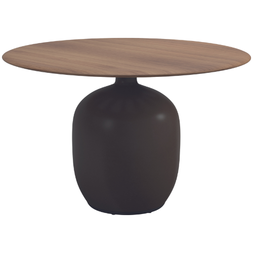 Kasha dining table, 120 cm round, Earth ceramic base