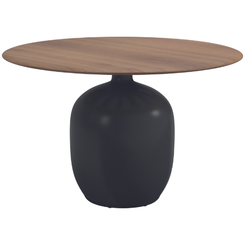 Kasha dining table, 120 cm round, Iron ceramic base