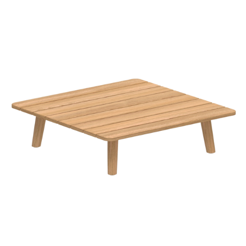 Mambo Lounge table/footrest, teak/teak