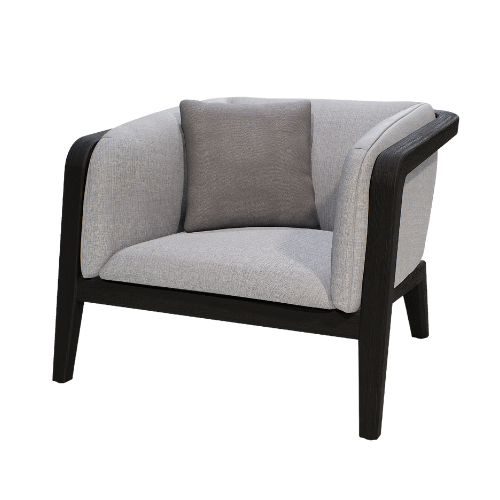 Sunrise Lounge chair, teak scuro/textilene black