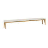 Sunrise bench teak brushed, 300 x 42cm, 51cm hoog