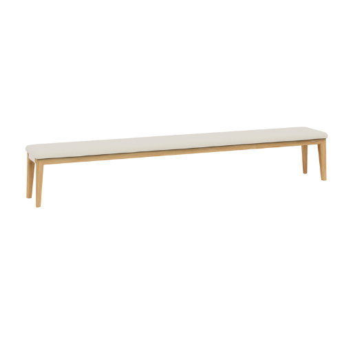 Sunrise bench teak brushed, 300 x 42cm, 51cm hoog