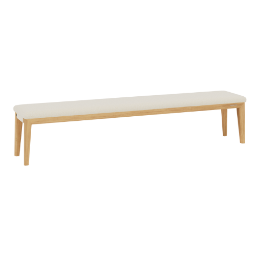 Sunrise bench teak brushed, 235 x 42cm, 51cm hoog