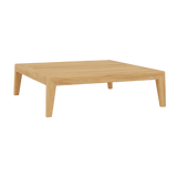 Sunrise coffee table teak brushed, 120 x 120cm, 35cm hoog