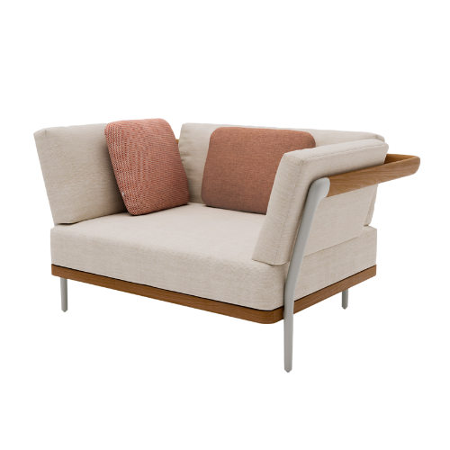 Flows Lounge chair teak/flint PCA