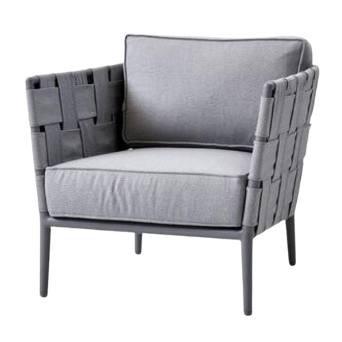 Conic lounge chair grey