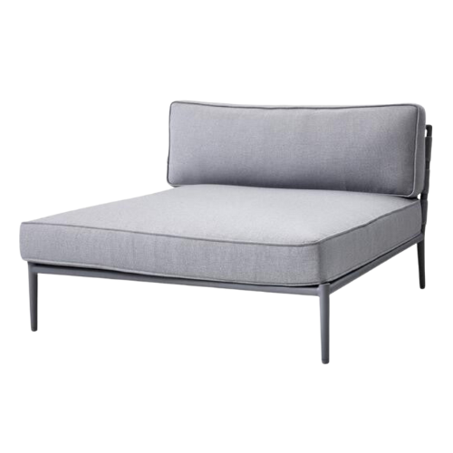 Conic lounge daybed grey