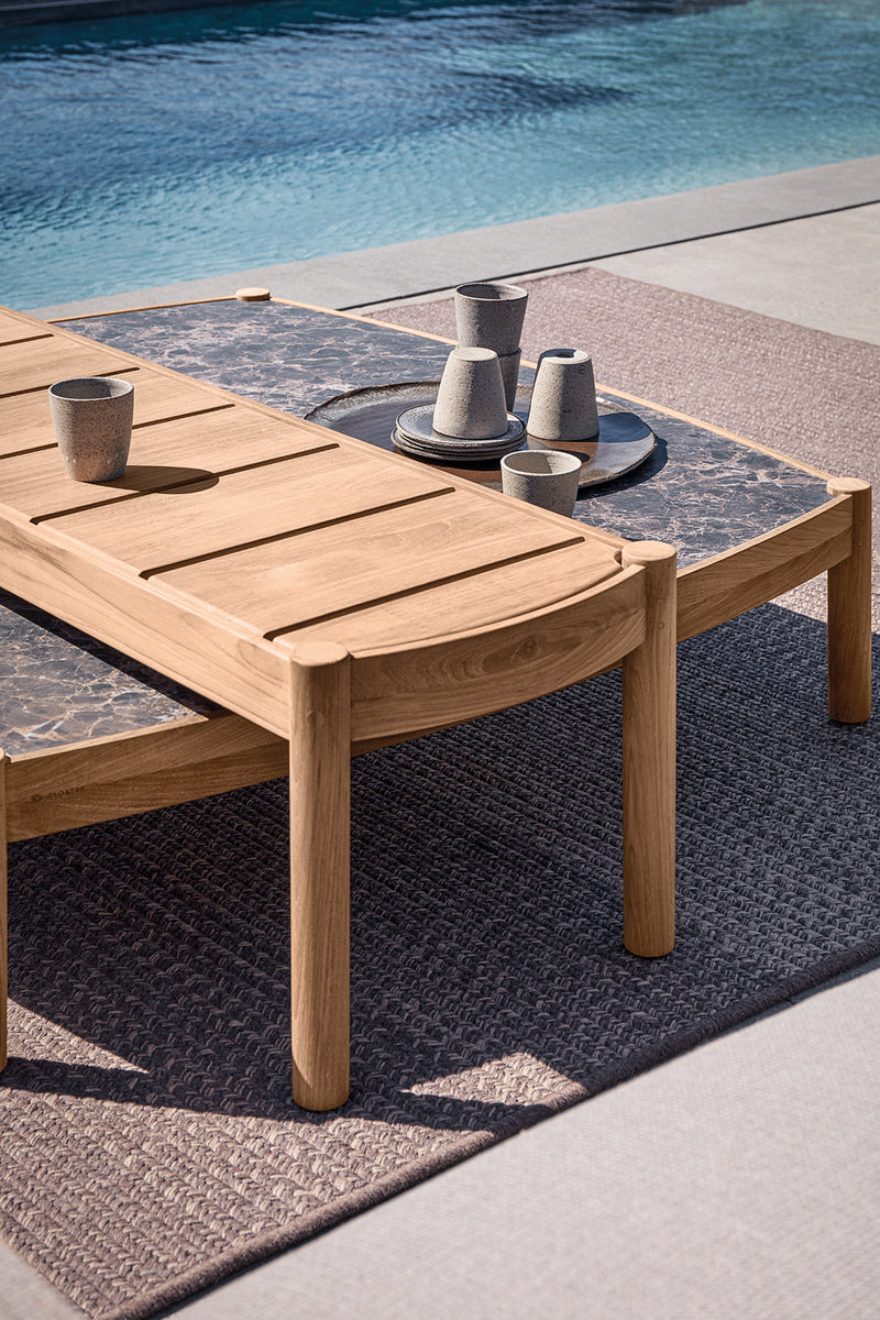 Haven low coffee table Teak top