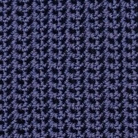 Crochette poef 53cm. rond navy