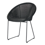 Gipsy dining chair black sled base, excl. kussen