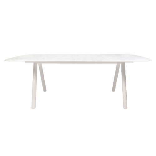 Kodo tafel 210 x 100 frame Dune White tafel blad Shards