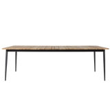 Vincent Sheppard Leo dining table 240 x 100,  lava/teak top