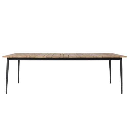 Vincent Sheppard Leo dining table 240 x 100,  lava/teak top